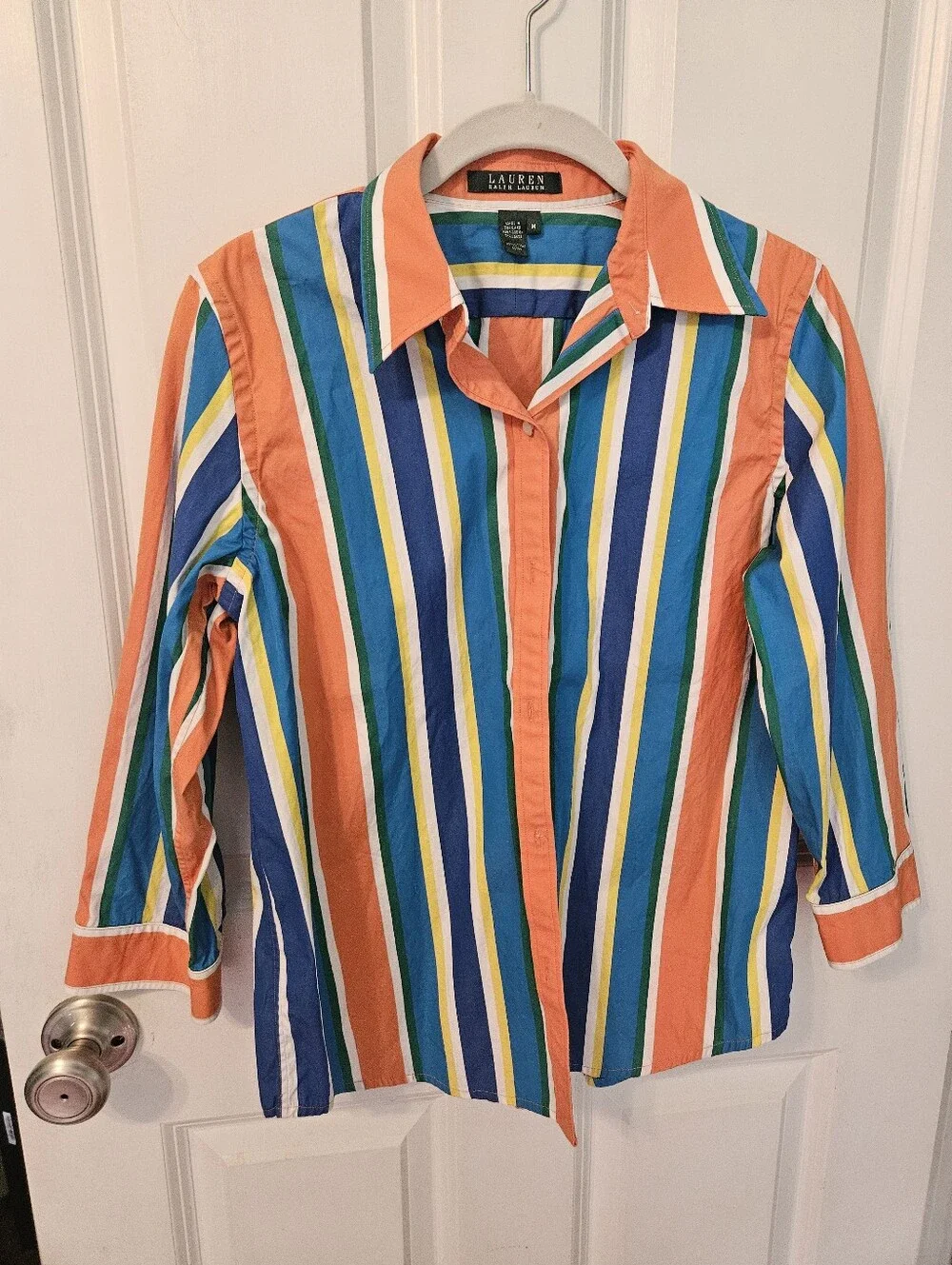 Ralph Lauren Vintage Striped Buttpn Up - Picture 2 of 4